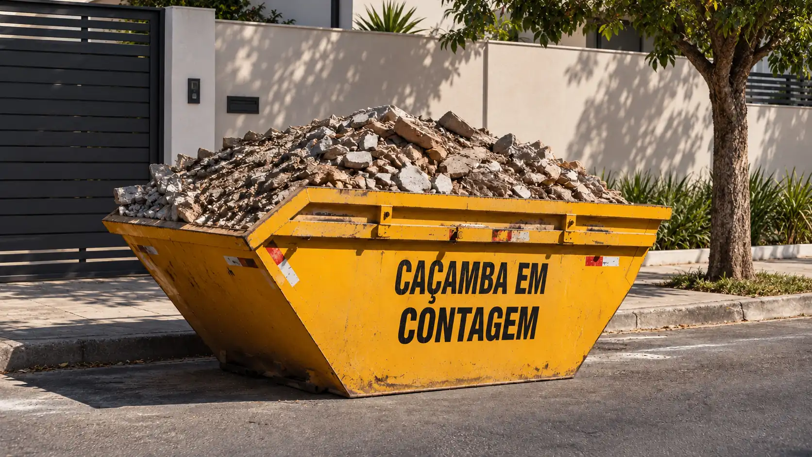 Caçamba para retirada de entulho em Contagem
